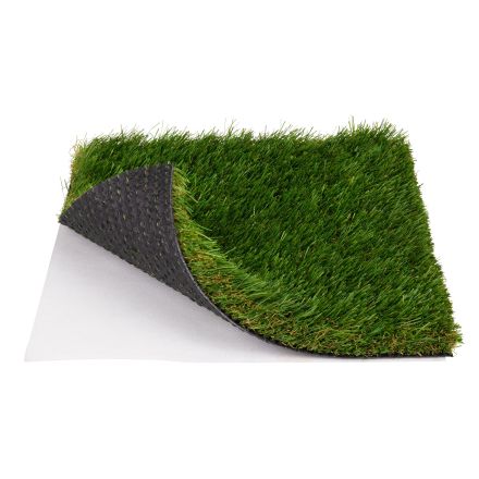 Stabiliserend gronddoek met kunstgras ter illustratie.